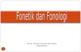 Fonetik dan fonologi