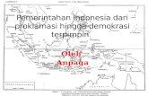 Pemerintahan indonesia dari proklamasi hingga demokrasi terpimpin