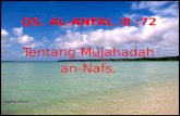 Qs. Al-Anfal/8:72 Tentang Mujahadah An-Nafs