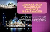 15 amalan mendatangkan malaikat di bln ramadhan