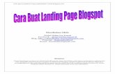 Cara buat landing page blogspot