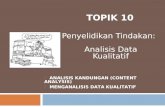 Topic 10 qualitative data analysis