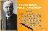 teori Emile Durkheim
