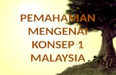 Hubungan etnik - Konsep 1 Malaysia