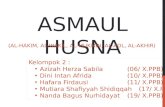Asmaul husna : Al-Hakim, Al-Wakil, Al-Mukmin, Al-Adl, Al-Akhir