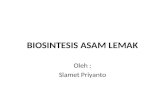 Biosintesis asam lemak