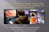 An analysis of internet addiction levels of individuals according to various variables