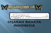 Sejarah bahasa indonesia