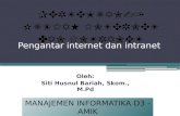 Pertemuan 1 internet dan intranet (amik)