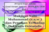 Mukjizat Nabi Muhammad SAW dan Penafian Terhadap Dakwaan Orientalis