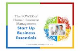 The POWER of HRM: Start Up Business Essentials