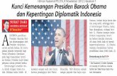 Harian Pelita  November 2012 (Kunci Kemenangan Presiden Barack Obama) Hal Utama