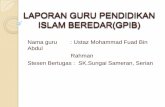 Laporan guru pendidikan islam beredar(gpib)