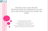 Bank Fail Dan Bank Pengetahuan Sebagai Alat Dalam Pengurusan Ilmu Di UMP