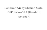 Panduan menyediakan nota pdp dalam vle (kaedah embed code)