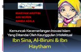 Ctu 311:Kemuncak Kecemerlangan Inovasi Islam Yang Ditandai Oleh Keunggulan Intelektual-Ibn Sina, Al-Biruni & Ibn Haytham