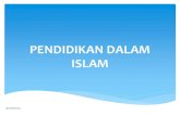 Pendidikan Dalam Islam pt ii