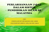 Perlaksanaan j qaf dalam sistem pendidikan islam di malaysia