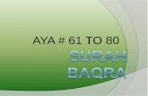 Surah Al-baqarh 61 to 80