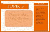 Topik 3   Masyarakat Malaysia dan ICT