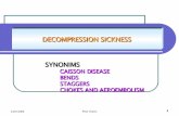 Decompression sickness
