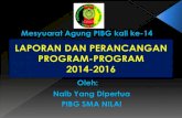 Laporan dan perancangan program PIBG SMA Nilai 2014 2016
