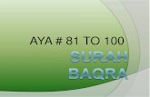 Surah baqarah 81 to 100