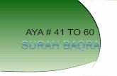 Surah baqara 41 to 60