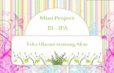 Mini project IPA BI teks ulasan tentang akar