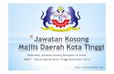 Jawatan Kosong Majlis Daerah Kota Tinggi Johor
