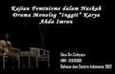 Kajian Feminisme dalam Naskah Drama Monolog Inggit
