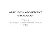 Abpd1303   adolescent psychology -topik 3