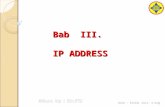 IP ADRESS (bab3)