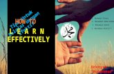 How to Learn Effectively