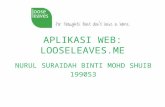 Aplikasi web looseleaves.me