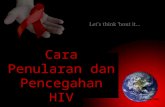 Cara Penularan & Pencegahan HIV