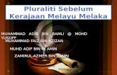 Pluraliti Sebelum Kerajaan Melayu Melaka
