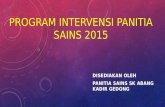Program Intervensi Panitia Sains 2015
