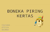 BONEKA PIRING KERTAS