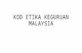 Kod Etika Keguruan Malaysia