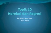 Topik 10 Korelasi Dan Regresi
