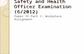 Safety and Health Officer Examination (6.ppt