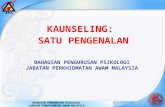 Pengenalan Kaunseling di Malaysia