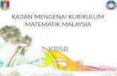 Study of Malaysian Mathematics Curriculum