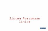 Sistem Persamaan Linier-ES