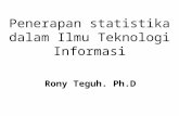 Penerapan Statistika Dalam Ilmu Teknologi Informasi