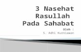 3 Nasehat Rasullah