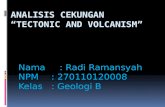 Analisis Cekungan " plate tectonic and Volcanisme "