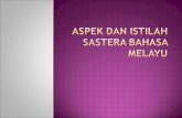 Aspek Dan Istilah Sastera Bahasa Melayu