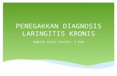Penegakkan Diagnosis Laringitis Kronis